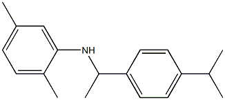 2,5-dimethyl-N-{1-[4-(propan-2-yl)phenyl]ethyl}aniline 结构式