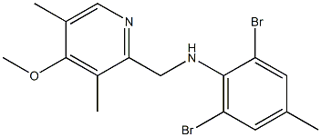 2,6-dibromo-N-[(4-methoxy-3,5-dimethylpyridin-2-yl)methyl]-4-methylaniline|