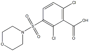 2,6-dichloro-3-(morpholin-4-ylsulfonyl)benzoic acid Structure