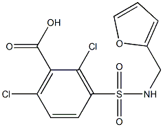 2,6-dichloro-3-[(furan-2-ylmethyl)sulfamoyl]benzoic acid|