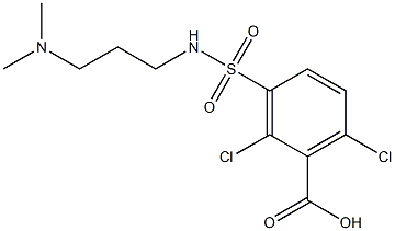 2,6-dichloro-3-{[3-(dimethylamino)propyl]sulfamoyl}benzoic acid