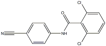 2,6-dichloro-N-(4-cyanophenyl)benzamide Struktur