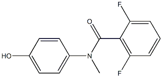 2,6-difluoro-N-(4-hydroxyphenyl)-N-methylbenzamide,,结构式