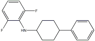 2,6-difluoro-N-(4-phenylcyclohexyl)aniline,,结构式