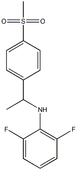 2,6-difluoro-N-[1-(4-methanesulfonylphenyl)ethyl]aniline 结构式