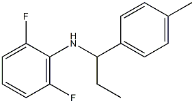 2,6-difluoro-N-[1-(4-methylphenyl)propyl]aniline Struktur