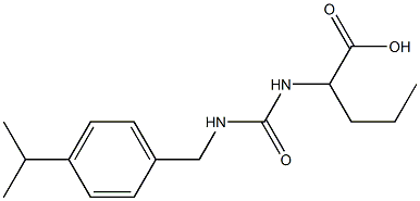 2-[({[4-(propan-2-yl)phenyl]methyl}carbamoyl)amino]pentanoic acid 结构式
