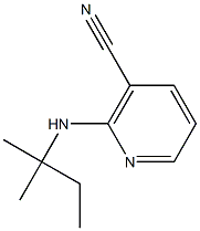 2-[(1,1-dimethylpropyl)amino]nicotinonitrile 化学構造式