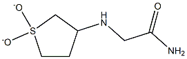 2-[(1,1-dioxidotetrahydrothien-3-yl)amino]acetamide,,结构式