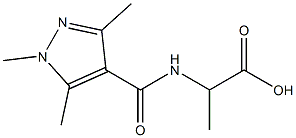 2-[(1,3,5-trimethyl-1H-pyrazol-4-yl)formamido]propanoic acid|