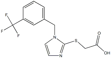 2-[(1-{[3-(trifluoromethyl)phenyl]methyl}-1H-imidazol-2-yl)sulfanyl]acetic acid