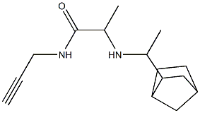 2-[(1-{bicyclo[2.2.1]heptan-2-yl}ethyl)amino]-N-(prop-2-yn-1-yl)propanamide Structure