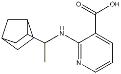 2-[(1-{bicyclo[2.2.1]heptan-2-yl}ethyl)amino]pyridine-3-carboxylic acid,,结构式