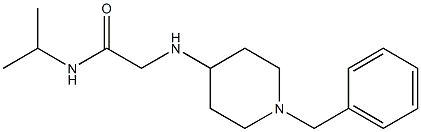 2-[(1-benzylpiperidin-4-yl)amino]-N-(propan-2-yl)acetamide Struktur