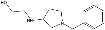 2-[(1-benzylpyrrolidin-3-yl)amino]ethan-1-ol Struktur