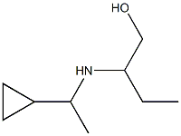 2-[(1-cyclopropylethyl)amino]butan-1-ol Struktur