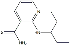 2-[(1-ethylpropyl)amino]pyridine-3-carbothioamide 化学構造式