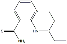 2-[(1-ethylpropyl)amino]pyridine-3-carbothioamide Structure