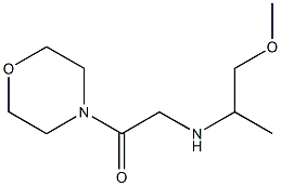 2-[(1-methoxypropan-2-yl)amino]-1-(morpholin-4-yl)ethan-1-one Struktur