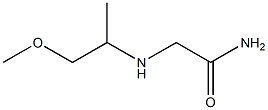 2-[(1-methoxypropan-2-yl)amino]acetamide Struktur
