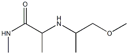 2-[(1-methoxypropan-2-yl)amino]-N-methylpropanamide,,结构式