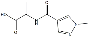 2-[(1-methyl-1H-pyrazol-4-yl)formamido]propanoic acid Structure