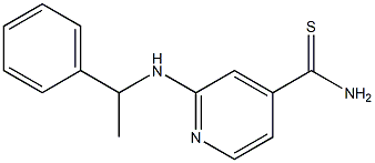 2-[(1-phenylethyl)amino]pyridine-4-carbothioamide Struktur
