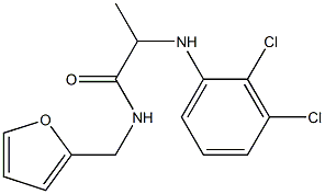 2-[(2,3-dichlorophenyl)amino]-N-(furan-2-ylmethyl)propanamide Structure