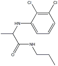 2-[(2,3-dichlorophenyl)amino]-N-propylpropanamide 化学構造式