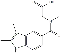 2-[(2,3-dimethyl-1H-indol-5-yl)-N-methylformamido]acetic acid