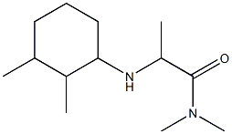 2-[(2,3-dimethylcyclohexyl)amino]-N,N-dimethylpropanamide Struktur