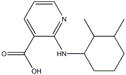 2-[(2,3-dimethylcyclohexyl)amino]pyridine-3-carboxylic acid 化学構造式