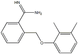 2-[(2,3-dimethylphenoxy)methyl]benzenecarboximidamide Struktur