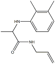 2-[(2,3-dimethylphenyl)amino]-N-(prop-2-en-1-yl)propanamide 结构式