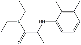 2-[(2,3-dimethylphenyl)amino]-N,N-diethylpropanamide Structure