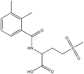 2-[(2,3-dimethylphenyl)formamido]-4-methanesulfonylbutanoic acid,,结构式