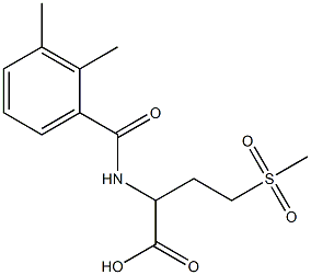 2-[(2,3-dimethylphenyl)formamido]-4-methanesulfonylbutanoic acid 化学構造式