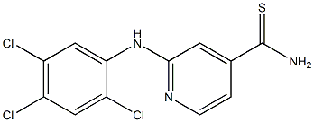 2-[(2,4,5-trichlorophenyl)amino]pyridine-4-carbothioamide|