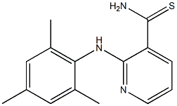 2-[(2,4,6-trimethylphenyl)amino]pyridine-3-carbothioamide Struktur