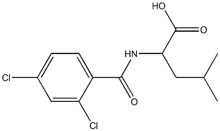 2-[(2,4-dichlorophenyl)formamido]-4-methylpentanoic acid|