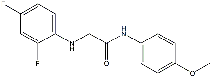 2-[(2,4-difluorophenyl)amino]-N-(4-methoxyphenyl)acetamide