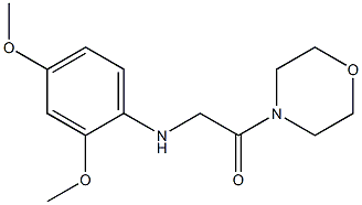 2-[(2,4-dimethoxyphenyl)amino]-1-(morpholin-4-yl)ethan-1-one,,结构式