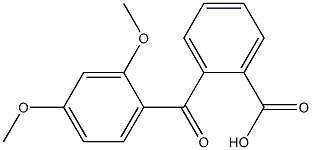 2-[(2,4-dimethoxyphenyl)carbonyl]benzoic acid Structure