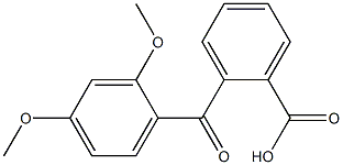 2-[(2,4-dimethoxyphenyl)carbonyl]benzoic acid,,结构式