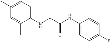 2-[(2,4-dimethylphenyl)amino]-N-(4-fluorophenyl)acetamide Structure