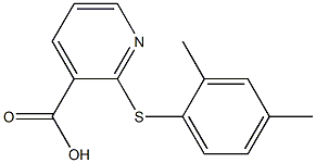 2-[(2,4-dimethylphenyl)sulfanyl]pyridine-3-carboxylic acid Structure