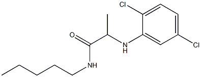 2-[(2,5-dichlorophenyl)amino]-N-pentylpropanamide,,结构式