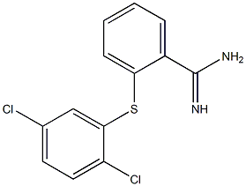 2-[(2,5-dichlorophenyl)sulfanyl]benzene-1-carboximidamide Structure