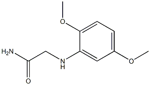 2-[(2,5-dimethoxyphenyl)amino]acetamide 化学構造式