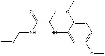 2-[(2,5-dimethoxyphenyl)amino]-N-(prop-2-en-1-yl)propanamide Structure